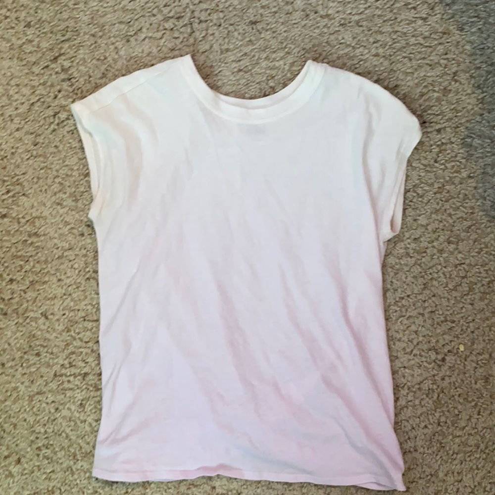 Athleta Girl ombré size L/12 tee (tie up knot in back)